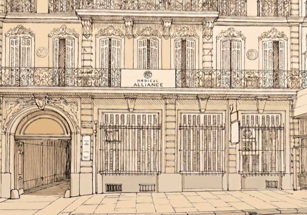 Illustration de la façade du cabinet de Marseille, 5 boulevard Notre Dame
